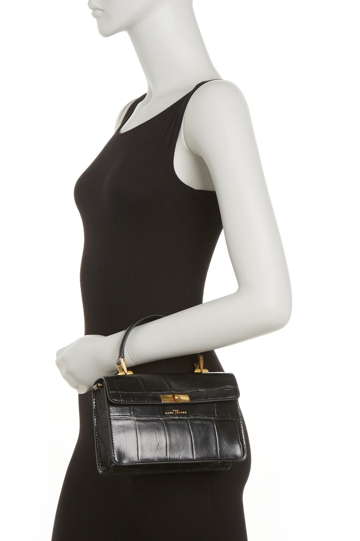 Marc Jacobs | The Downtown Croc Embossed Leather Shoulder Bag