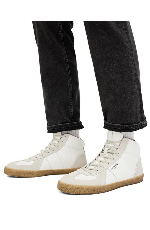 Shop Allsaints Jaimee High Top Sneaker In White/gum