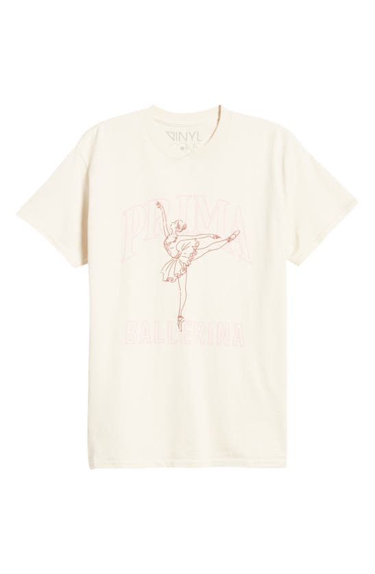 Shop Vinyl Icons Prima Ballerina Graphic T-shirt In Natural