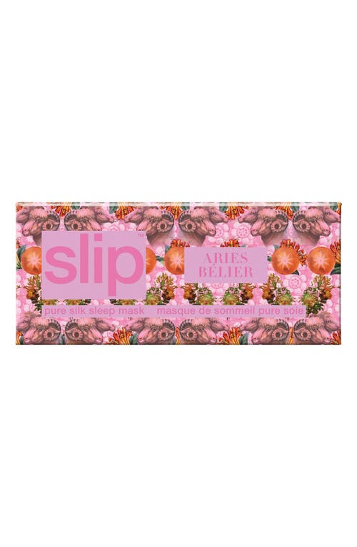 Slip Pure Silk Zodiac Sleep Mask In Aries