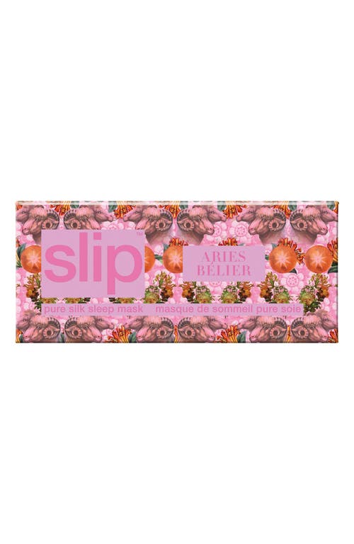 Shop Slip Pure Silk Zodiac Sleep Mask In Aries