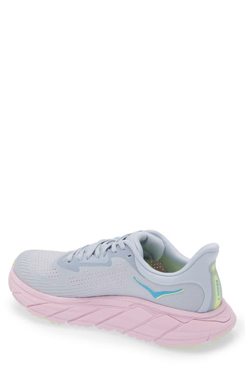 Shop Hoka Arahi 7 Running Shoe In Gull/pink Twilight