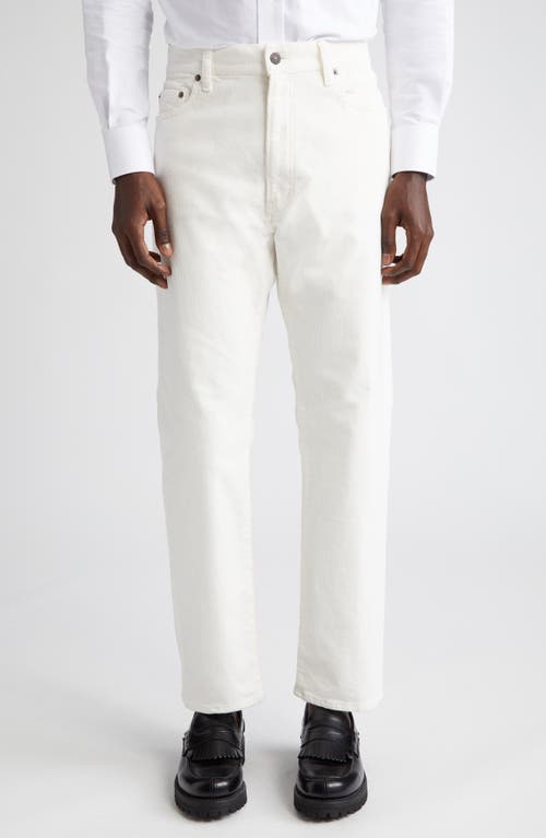 Five Pocket Corduroy Pants in White 01