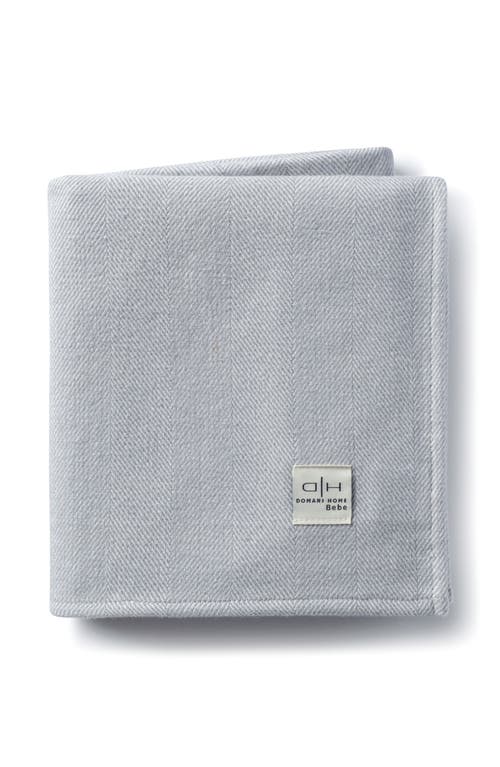 Domani Home Chevron Baby Blanket in Cadet at Nordstrom