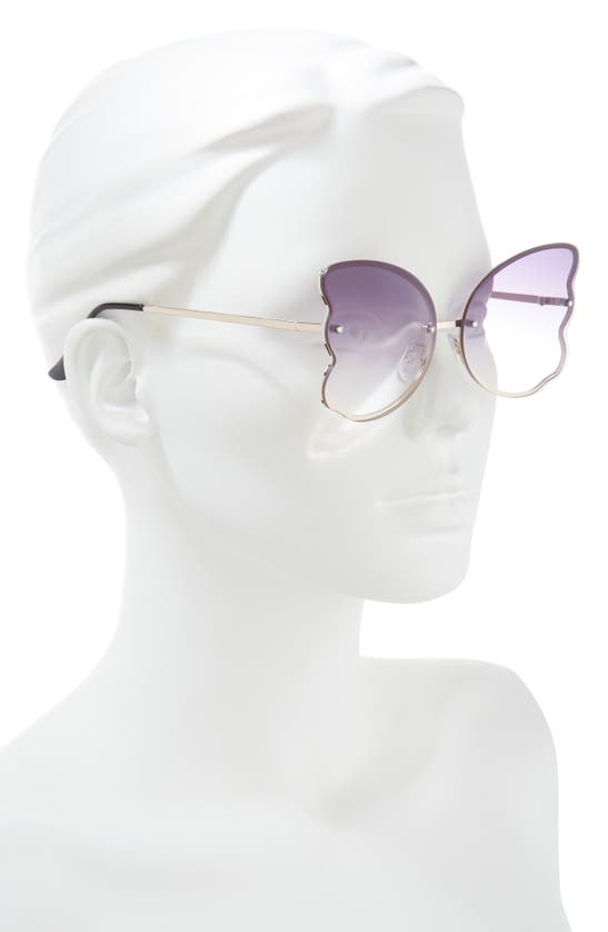 Shop Bp. 55mm Gradient Butterfly Sunglasses In Goldurple