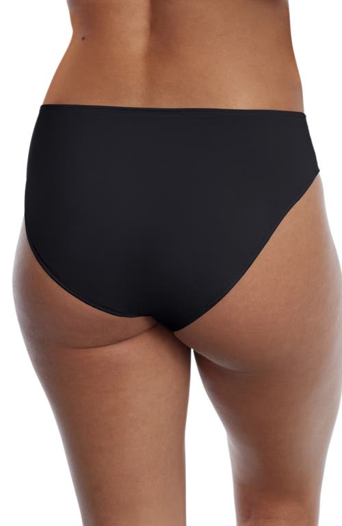 Skarlett Blue Minx Lace Trim Jersey Bikini In Black