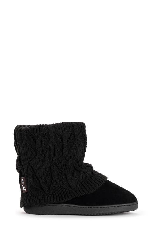Muk Luks Raquel Womens Faux Suede Ankle Winter Boots In Black Black