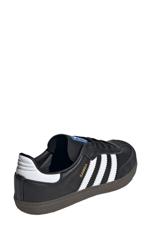 Adidas Originals Big Kids Black & White Samba Og Sneakers In Core Black/ftwr White/gum5