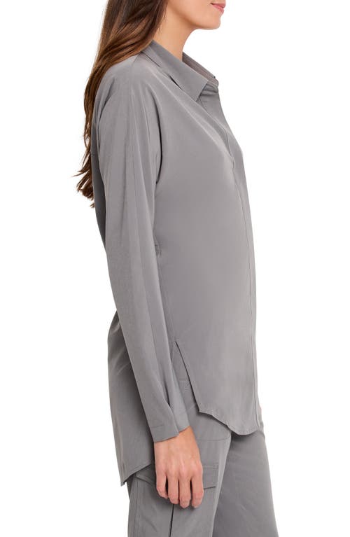 Nz Active By Nic+zoe Tech Stretch Top In Dark Olive