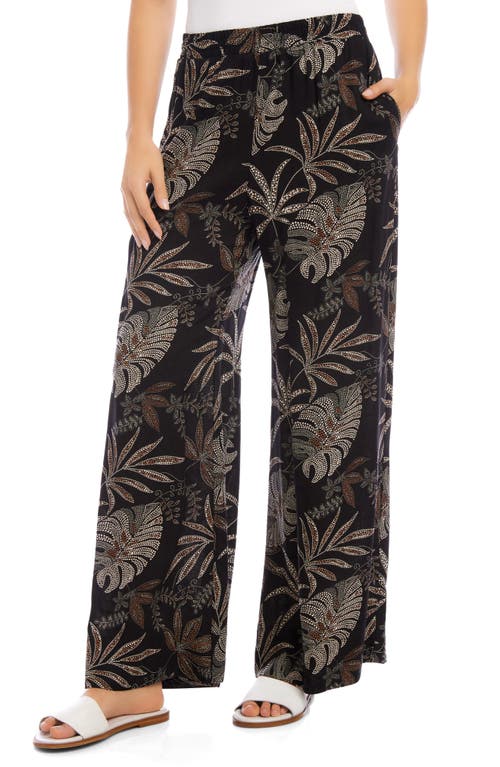 Karen Kane High Waist Wide Leg Pants Print at Nordstrom