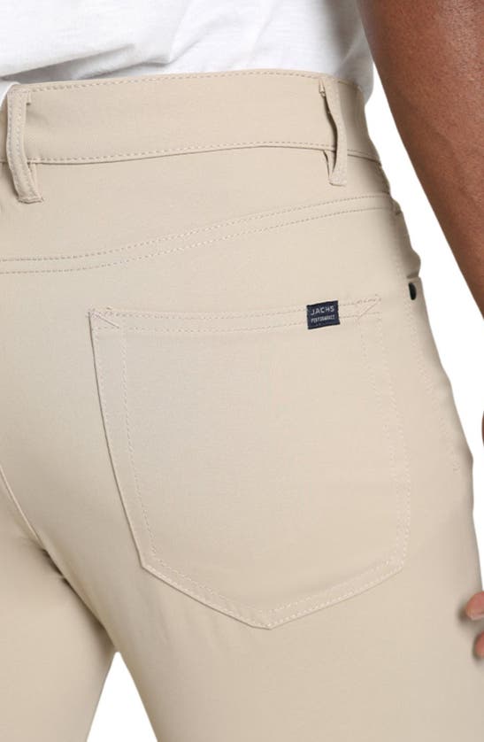 Shop Jachs Straight Leg Tech 5-pocket Pants In Taupe
