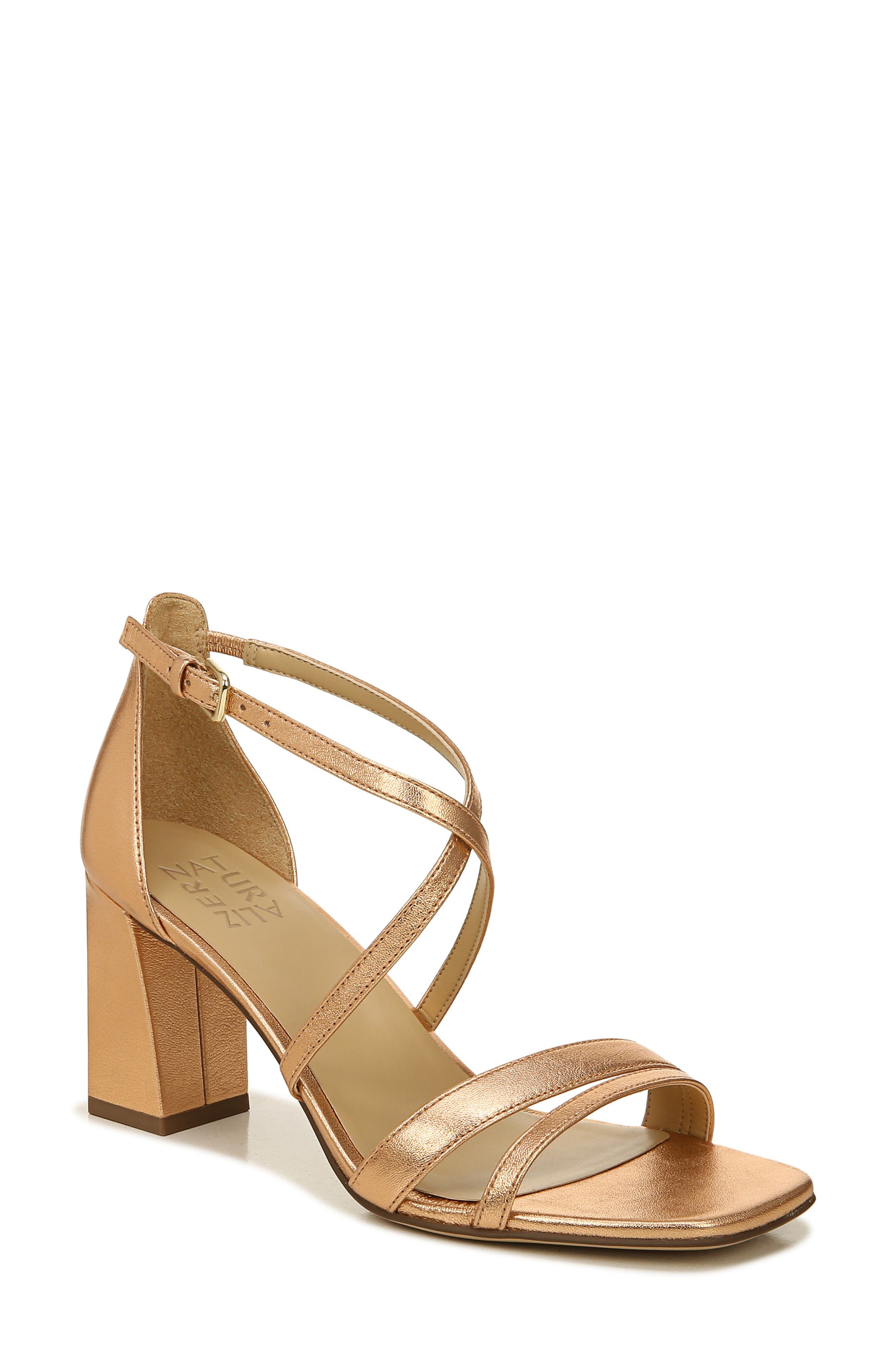 gold strappy sandals | Nordstrom