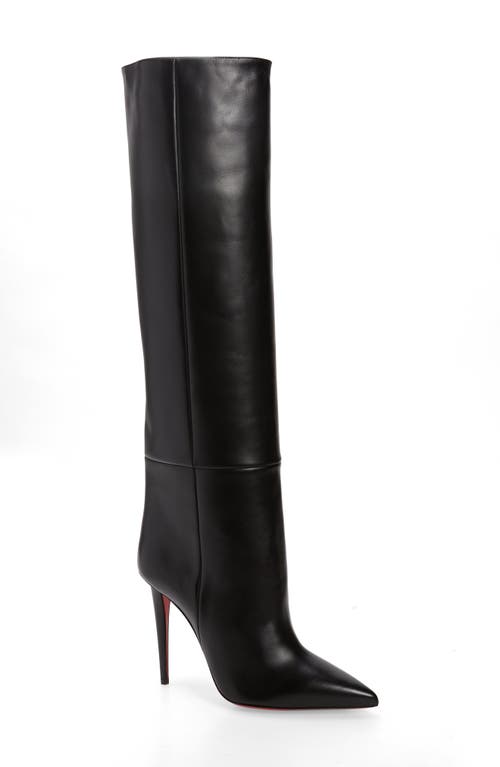 Astrilarge Pointed Toe Knee High Boot in Bk01 Black