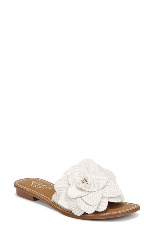 Tina Raffia Slide Sandal in Natural