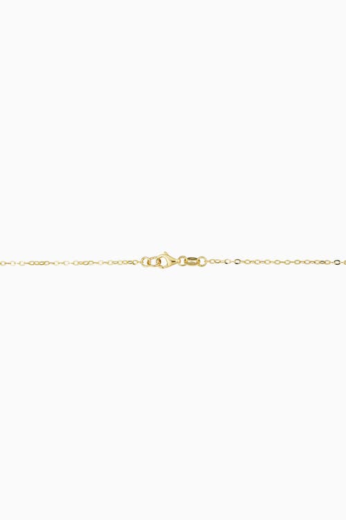 Shop Oradina 14k Yellow Gold Venice Center Cut Necklace