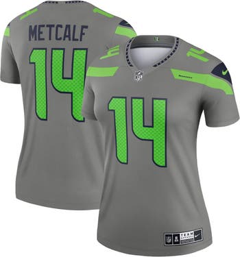 Nike Women's Nike DK Metcalf Gray Seattle Seahawks Inverted Legend Jersey