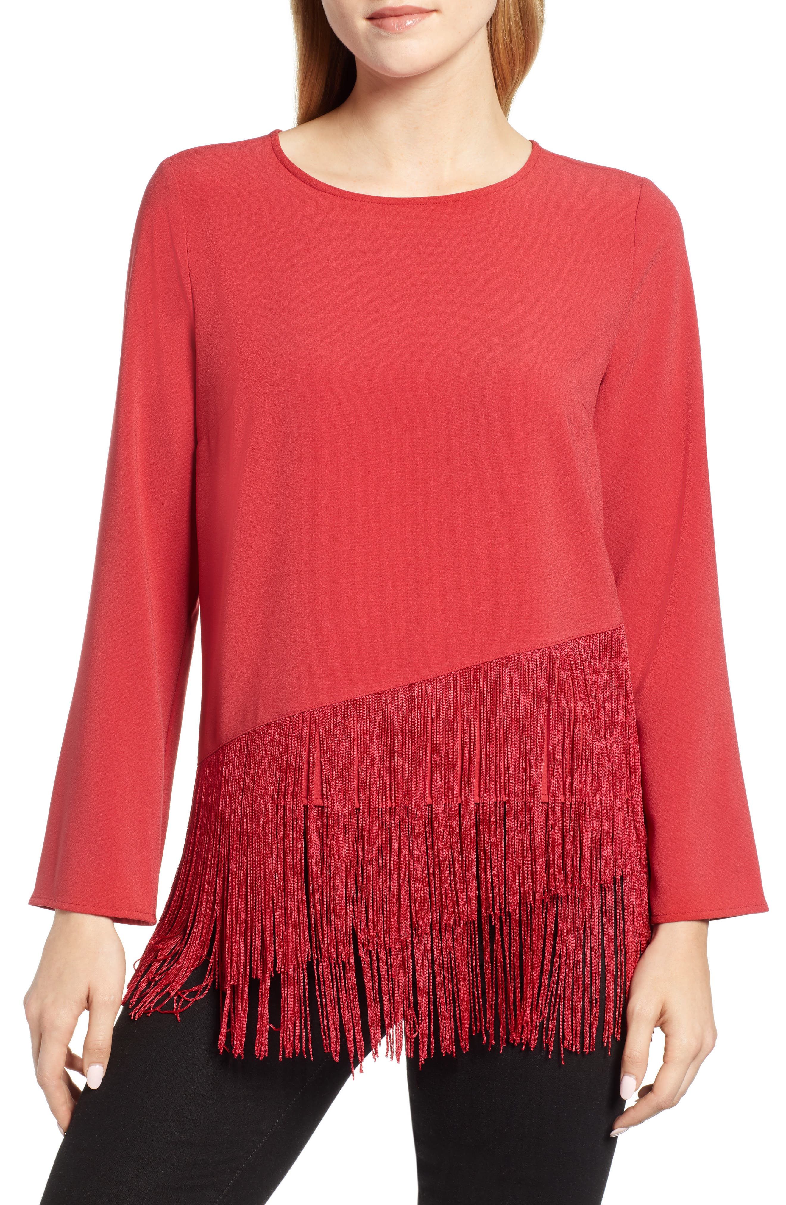 vince camuto fringe top
