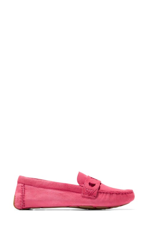 Shop Cole Haan Evelyn Chain Driver Loafer In Camelia Rose