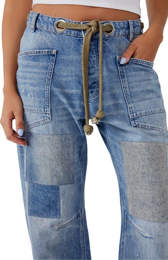 Moxie Silver Metallic Barrel Jeans // Free People *26-30*, Women's  Clothing