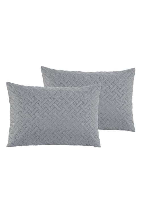 Vcny Home Nina Embossed Comforter Set In Grey