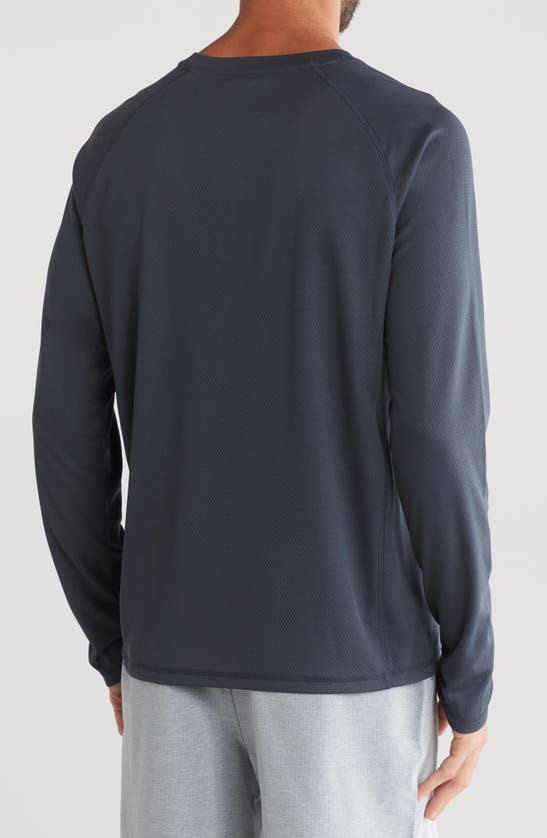 Shop Eddie Bauer Honeycomb Raglan Sleeve Sweatshirt In Storm
