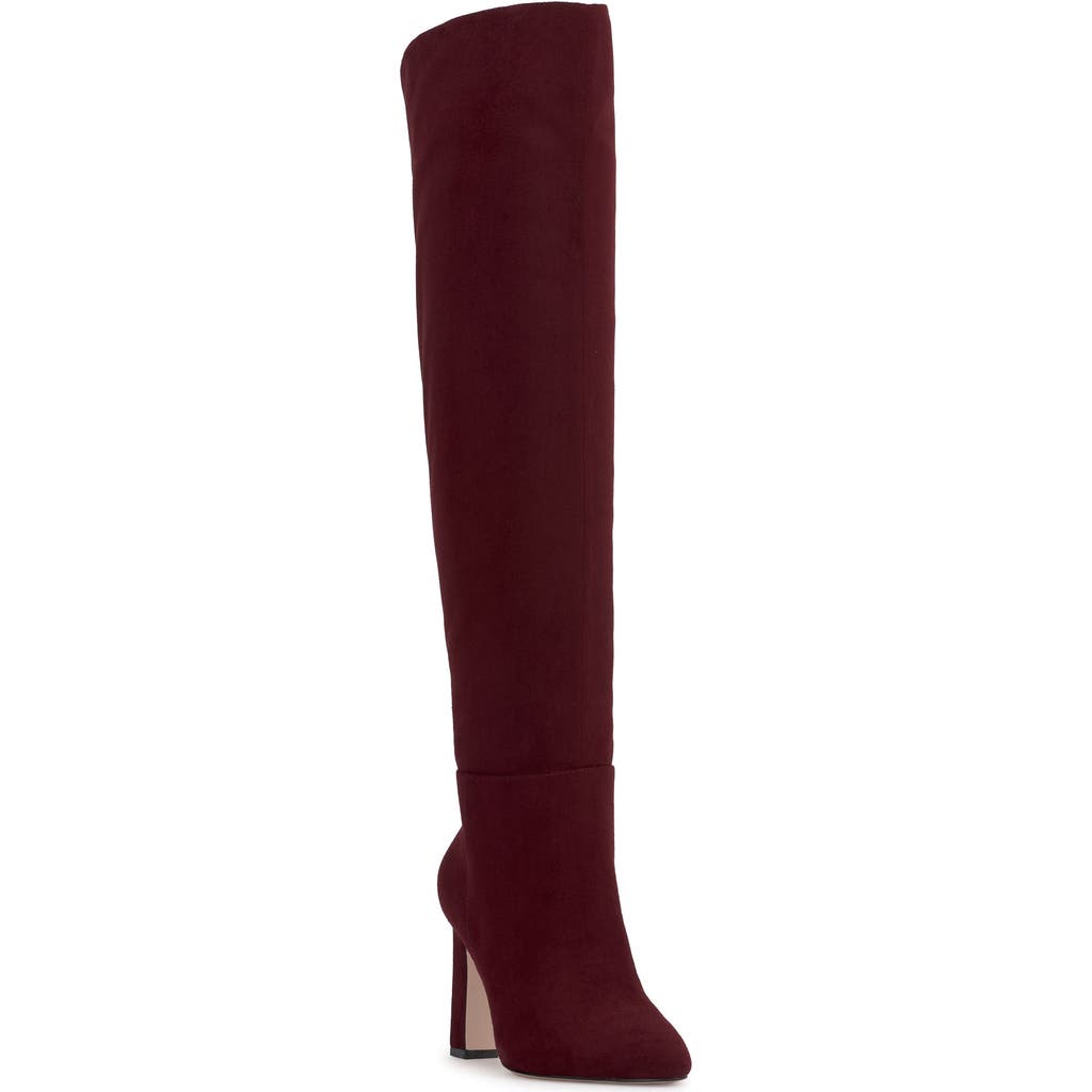 Jessica Simpson Mistia Knee High Boot In Dark Cherry