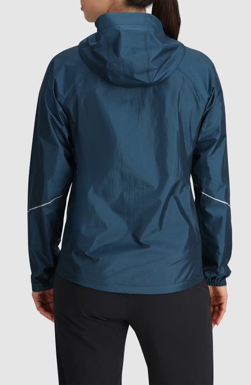 Shop Outdoor Research Helium Rain Ultralight Jacket In Harbor