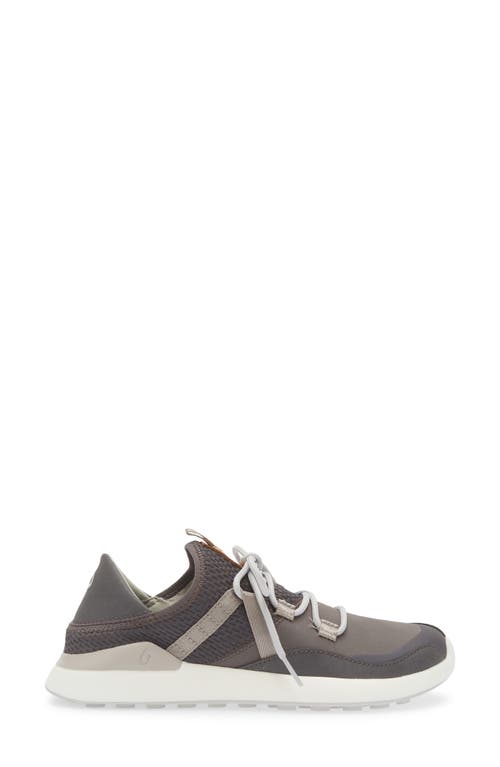Olukai Kawela Waterproof Spikeless Golf Shoe In Pavement/mist Grey