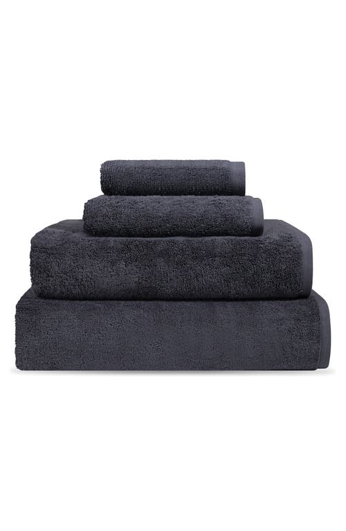 Brooks Brothers Puresoft Set Of 2 Turkish Cotton Bath Towels In Anthracite