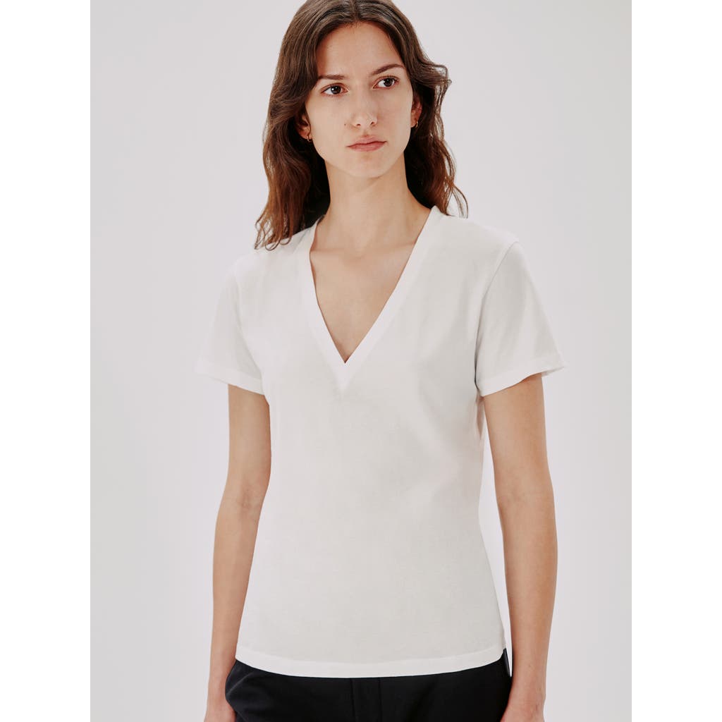 Another Tomorrow Round-neck Organic-cotton T-shirt In White