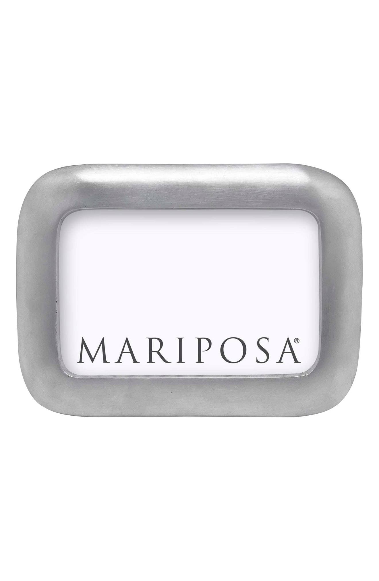 Mariposa Round Edge Picture Frame in Silver 