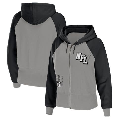 : WEAR by Erin Andrews Women's Gray Washington Football Team  Full-Zip Hoodie : Sports & Outdoors