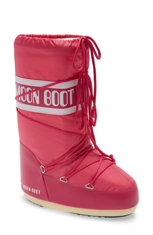 Moon Boot® Water Repellent Nylon Boot in Bouganville