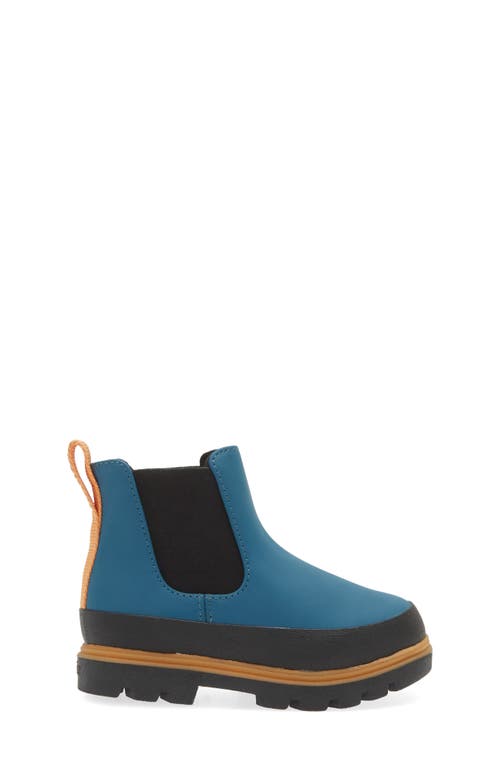 Shop Native Shoes Kids' Kensington Water Resistant Chelsea Boot In Blue/black/orange