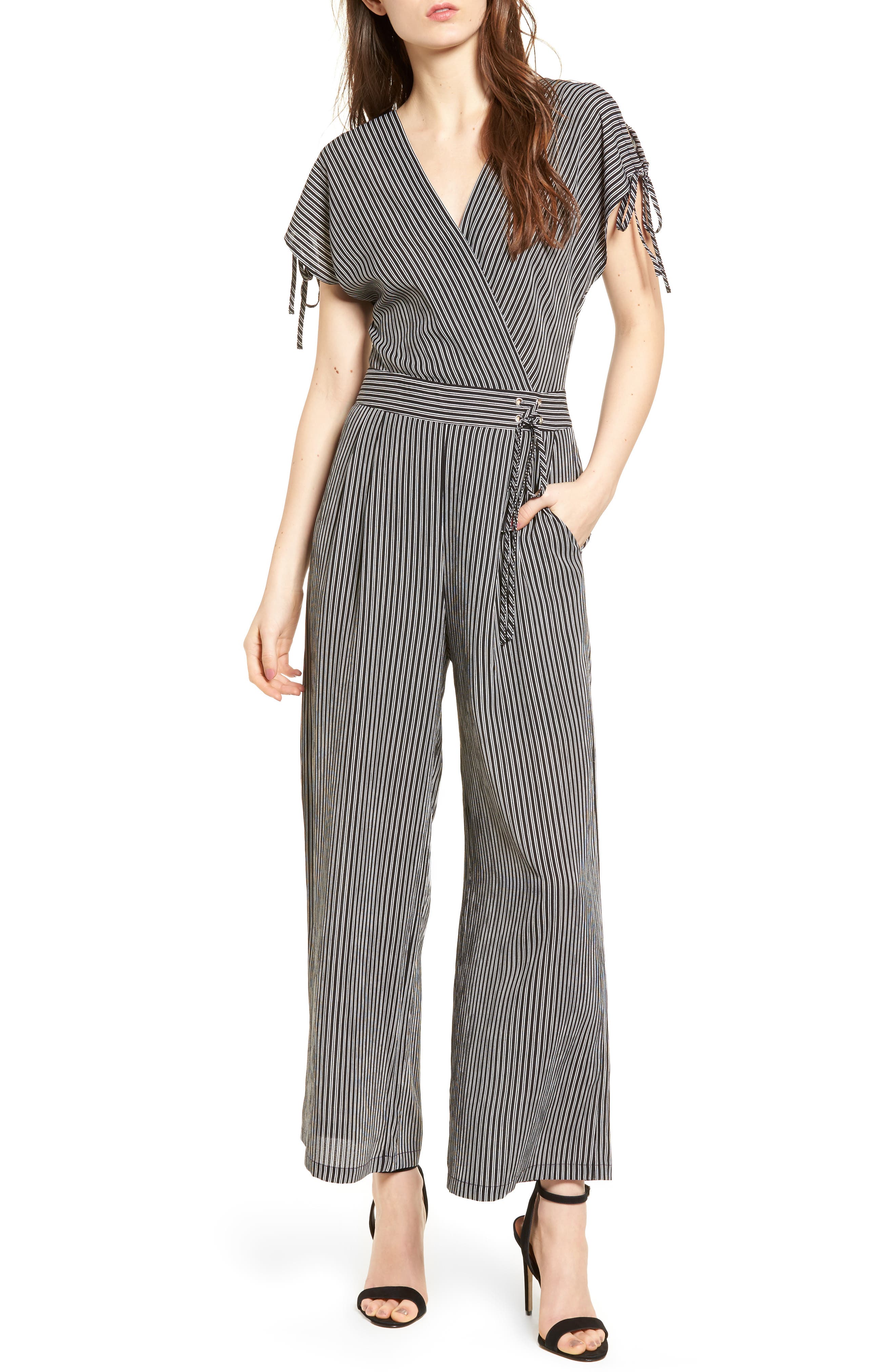 joa stripe jumpsuit