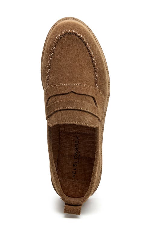 Kelsi Dagger Brooklyn Lens Penny Loafer In Armadillo