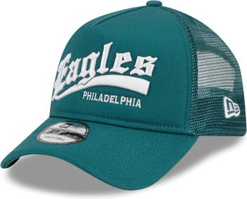 Philadelphia Eagles New Era 2023 Sideline 9FORTY Adjustable Hat -  White/Midnight Green