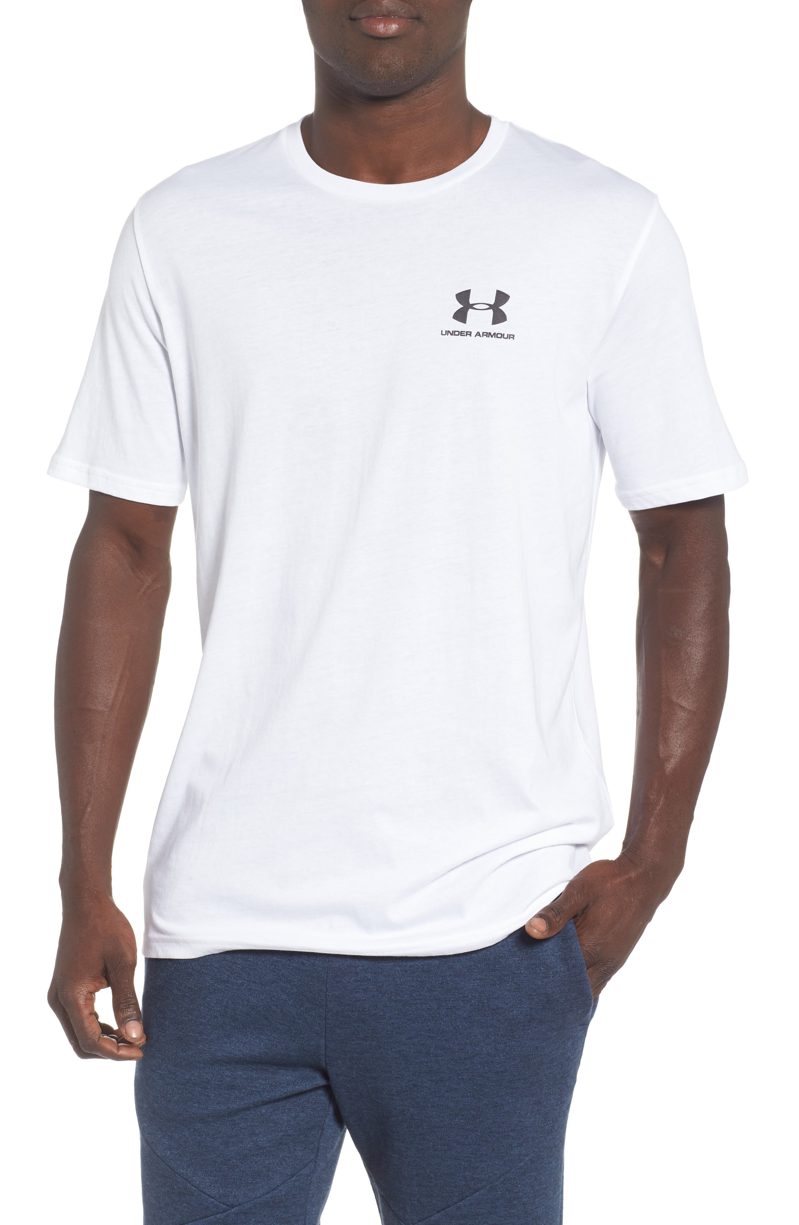UPC 192007419326 product image for Men's Under Armour Sportstyle Loose Fit T-Shirt, Size X-Large - White | upcitemdb.com