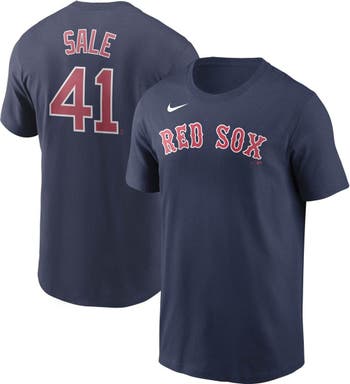 Chris Sale Boston Red Sox Nike Name & Number T-Shirt - Navy