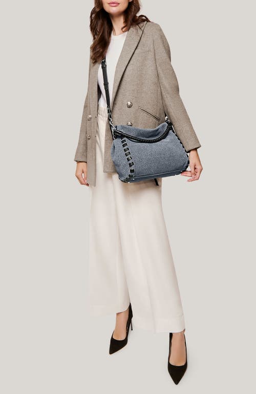 Aimee Kestenberg Zen Leather Hobo In Denim Leather