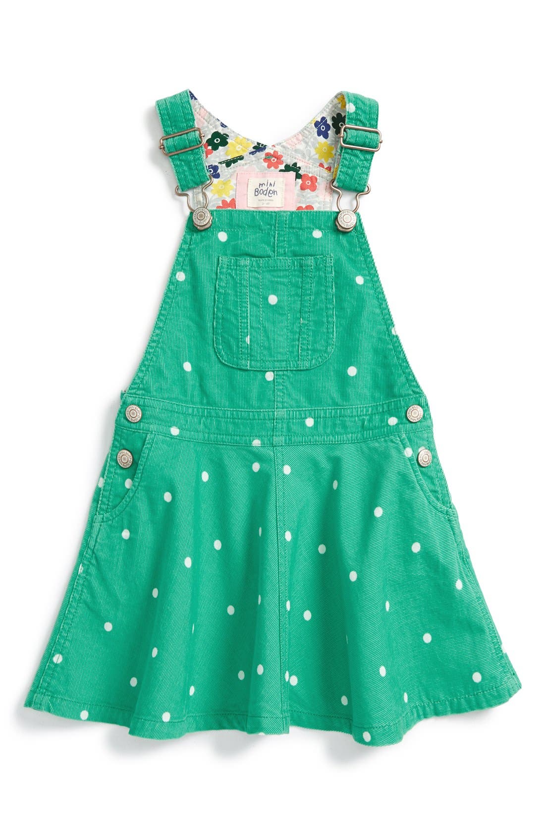 Mini Boden Overall Dress (Toddler Girls, Little Girls & Big Girls