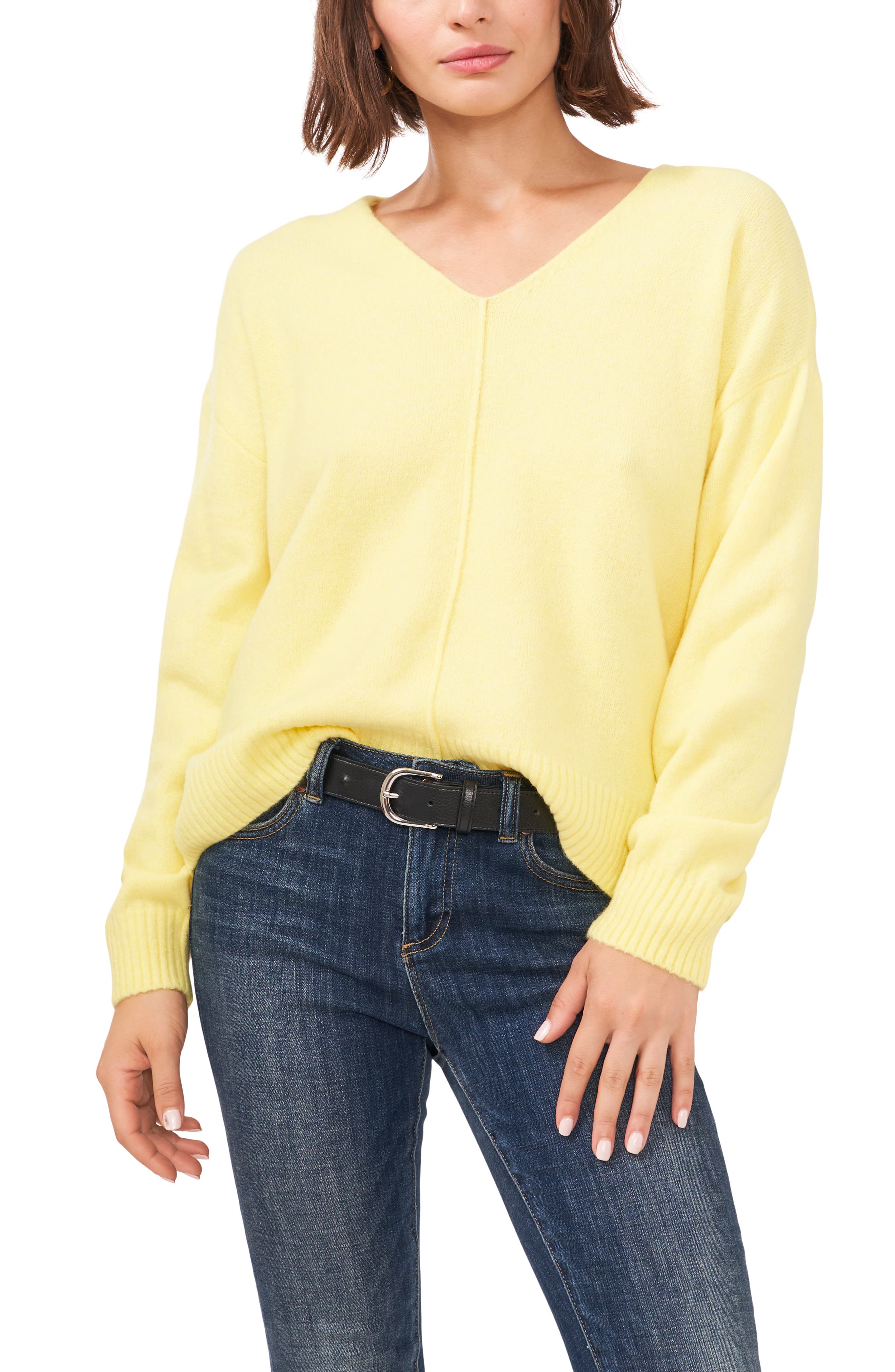 yellow sweaters womens