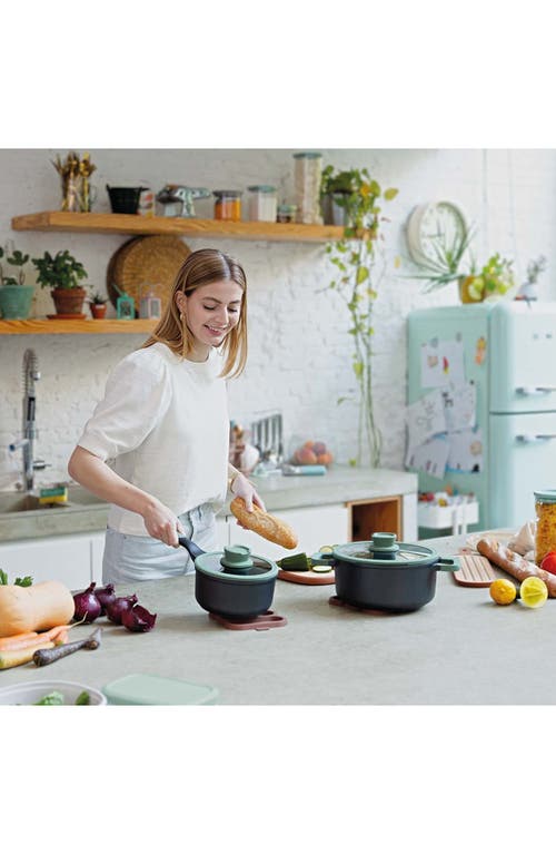 Berghoff Leo Forest Nonstick 2.9-quart Covered Stockpot In Gray