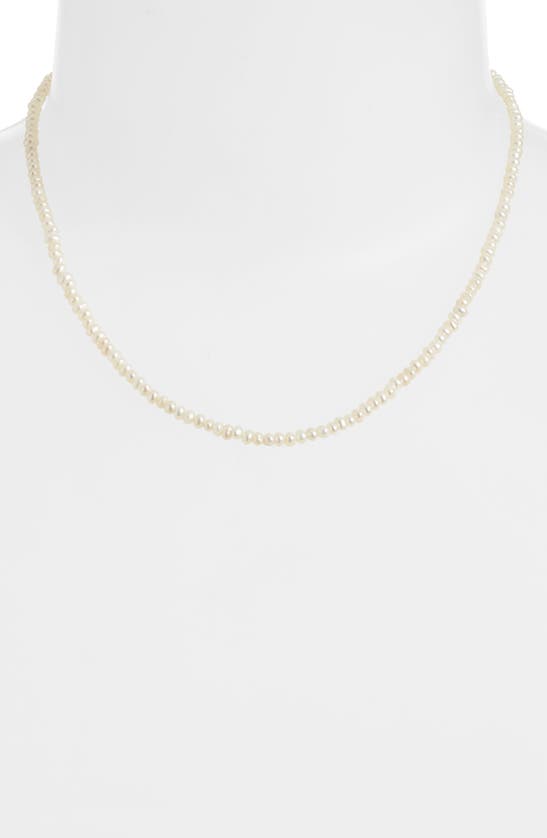 Shop Kendra Scott Lolo Freshwater Pearl Necklace In Gold White Pearl