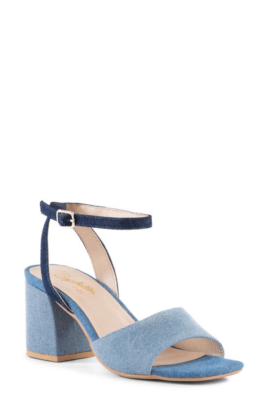 Shop Seychelles Simple Pleasures Ankle Strap Sandal In Indigo