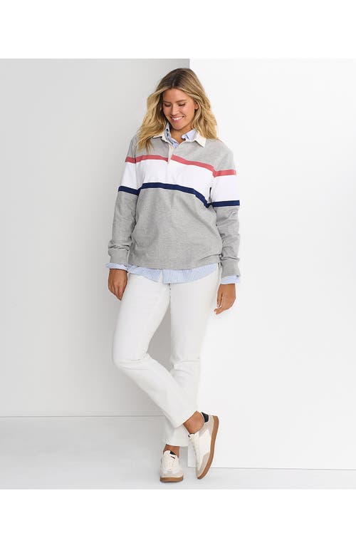 Lands' End Recover Mid Rise Straight Leg Blue Jeans In Natural