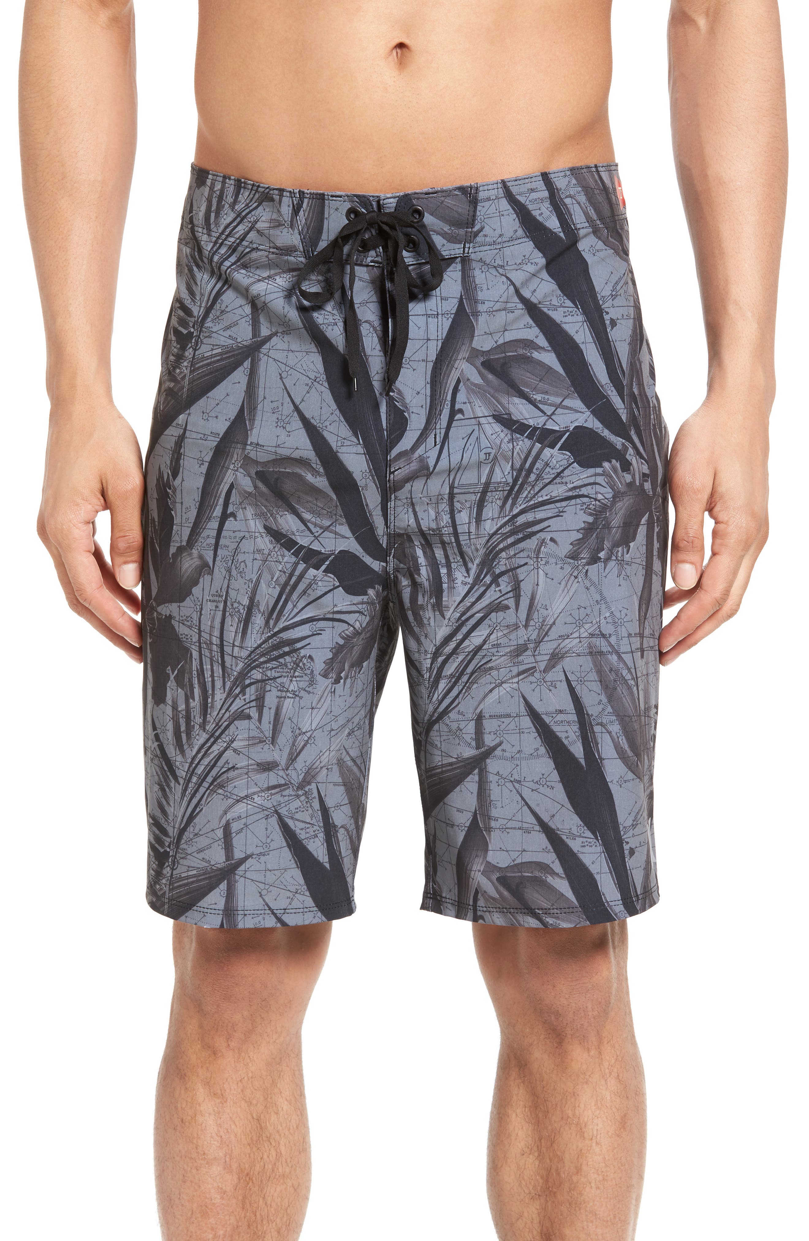 Hurley Phantom JJF Maps Recycled Board Shorts Nordstrom