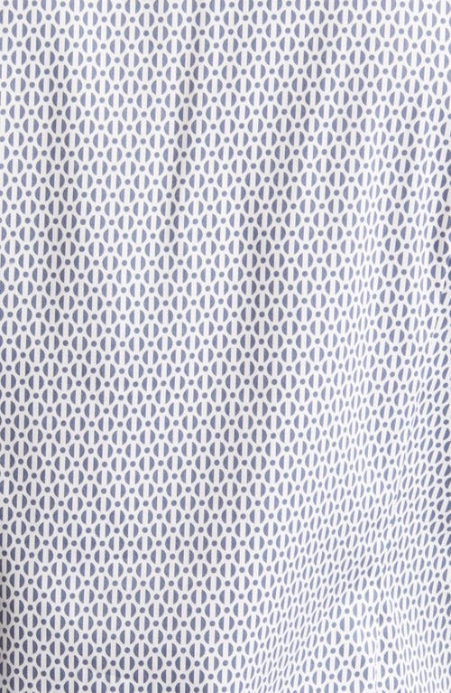 Shop Ted Baker London Conifur Geo Print Stretch Cotton Button-up Shirt In Light Blue