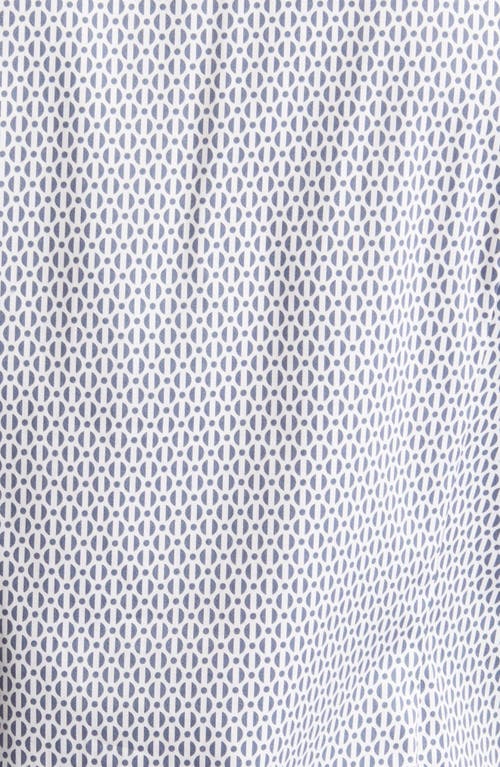 Ted Baker Conifur Geo Print Stretch Cotton Button-up Shirt In Light Blue