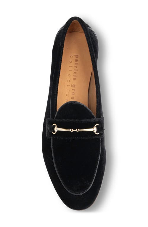 Shop Patricia Green Chloe Bit Loafer In Black Velvet